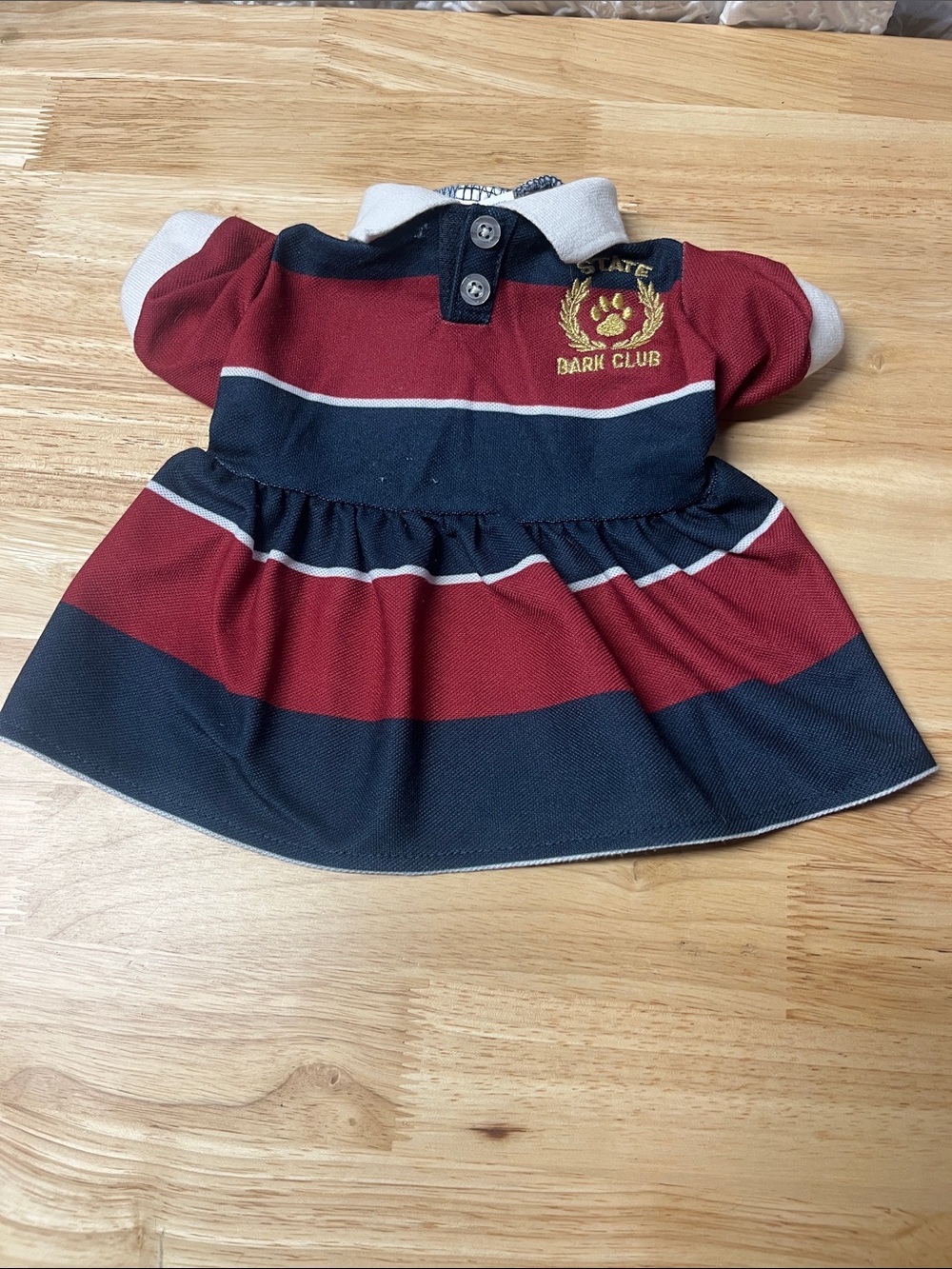 Top Paw Red & Navy Polo Pet Dress